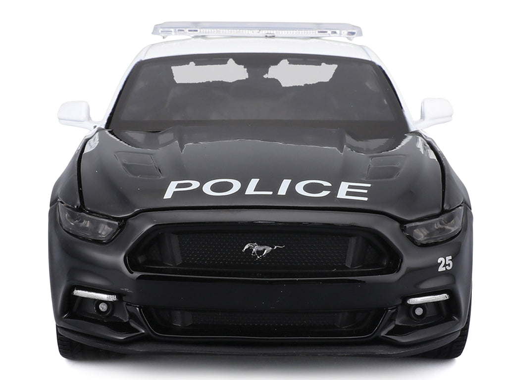 2015 Ford Mustang GT 5.0 "Police" Black and White "Authority" Series 1/24 Diecast Model Car by Maisto - image 4
