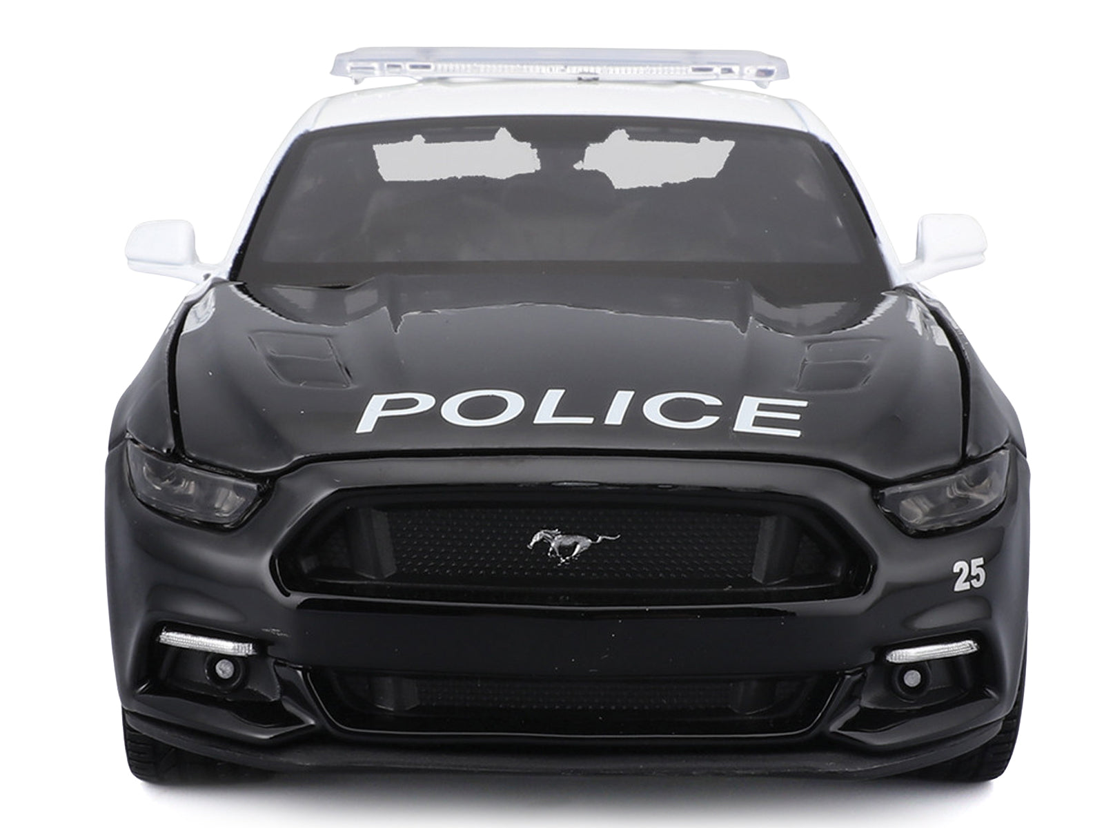 2015 Ford Mustang GT 5.0 "Police" Black and White "Authority" Series 1/24 Diecast Model Car by Maisto - image 4