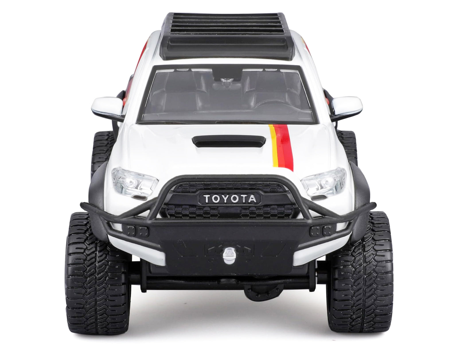 2023 Toyota Tacoma TRD PRO Off Road Pickup Truck White with Graphics and Roof Rack "Maisto Design" Series 1/27 Diecast Model Car Maisto