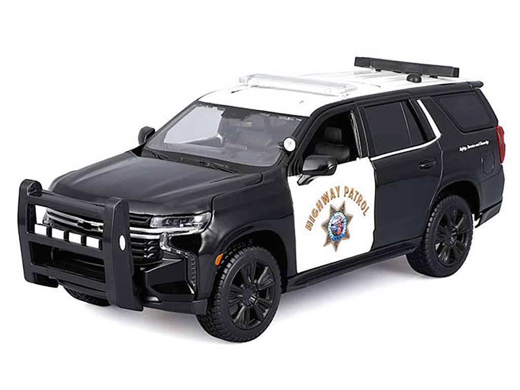 2021 Chevrolet Tahoe "California Highway Patrol" Black and White "Authority" "Maisto Design" Series 1/26 Diecast Model Car by Maisto - image 2