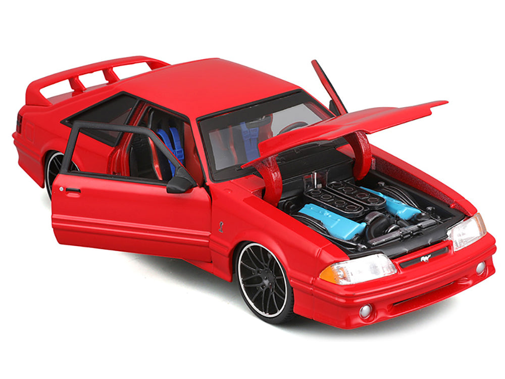 1993 Ford Mustang SVT Cobra Red "Classic Muscle" "Maisto Design" Series 1/24 Diecast Model Car by Maisto - image 2