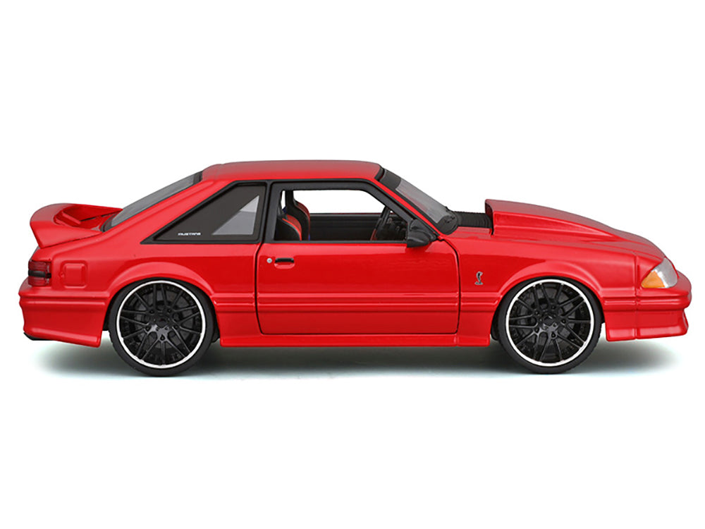 1993 Ford Mustang SVT Cobra Red "Classic Muscle" "Maisto Design" Series 1/24 Diecast Model Car by Maisto - image 3