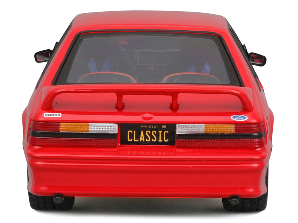 1993 Ford Mustang SVT Cobra Red "Classic Muscle" "Maisto Design" Series 1/24 Diecast Model Car by Maisto - image 5