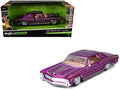 1965 Buick Riviera Lowrider Purple Metallic with Graphics "Lowriders" Series 1/26 Diecast Model Car by Maisto