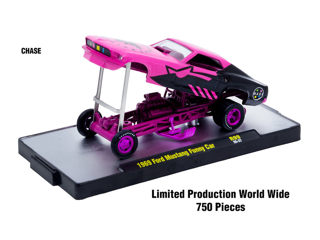 "Auto Meets" Set of 6 Cars IN DISPLAY CASES Release 99 Limited Edition 1/64 Diecast Model Cars by M2 Machines - image 2