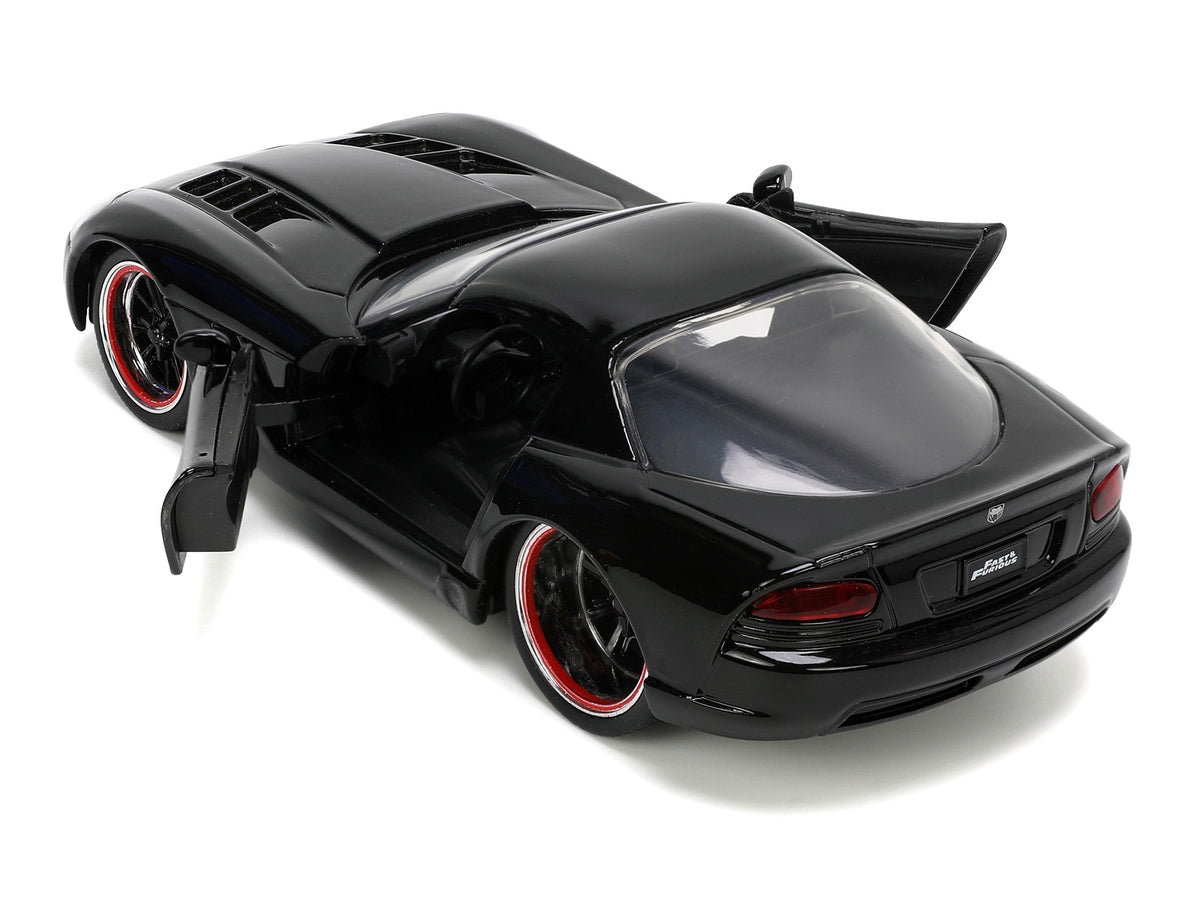 Letty's Dodge Viper SRT 10 Black "Furious 7" (2015) Movie "Fast & Furious" Series 1/32 Diecast Model Car by Jada - image 4