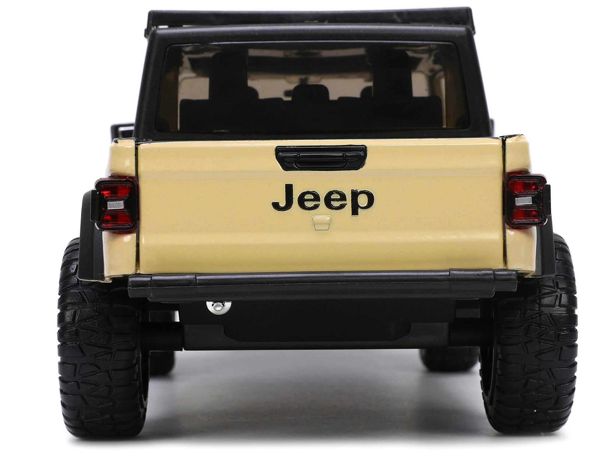 2020 Jeep Gladiator Rubicon Pickup Truck Cream with Roof Rack with Extra Wheels "Just Trucks" Series 1/24 Diecast Model Car by Jada - image 5