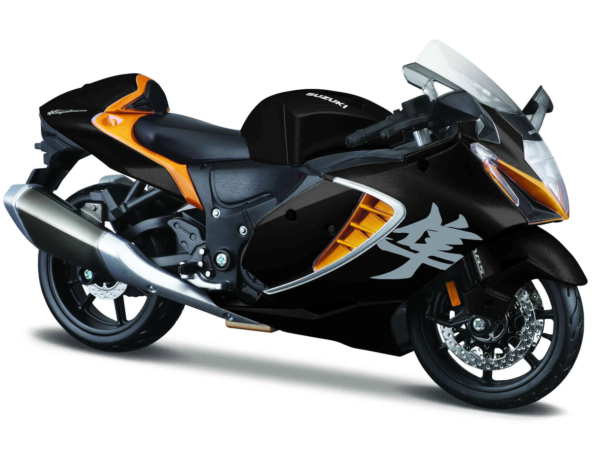 2022 Suzuki Hayabusa Black Metallic 1/12 Diecast Motorcycle Model by Maisto - image 2