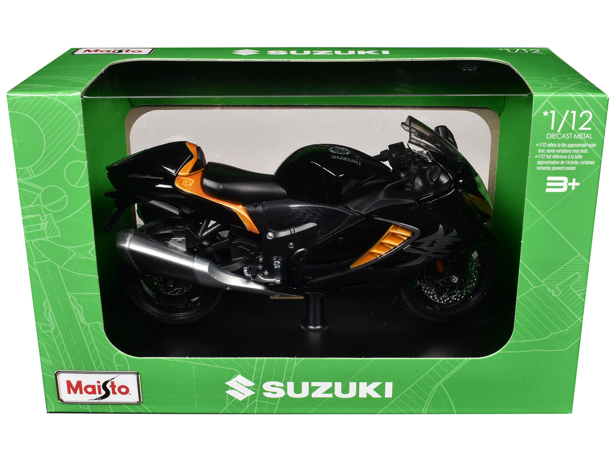 2022 Suzuki Hayabusa Black Metallic 1/12 Diecast Motorcycle Model by Maisto - image 3