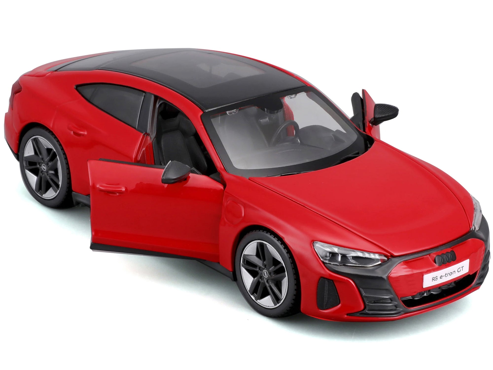 2022 Audi RS e-Tron GT Red with Black Top and Sunroof "Special Edition" Series 1/25 Diecast Model Car by Maisto - image 2