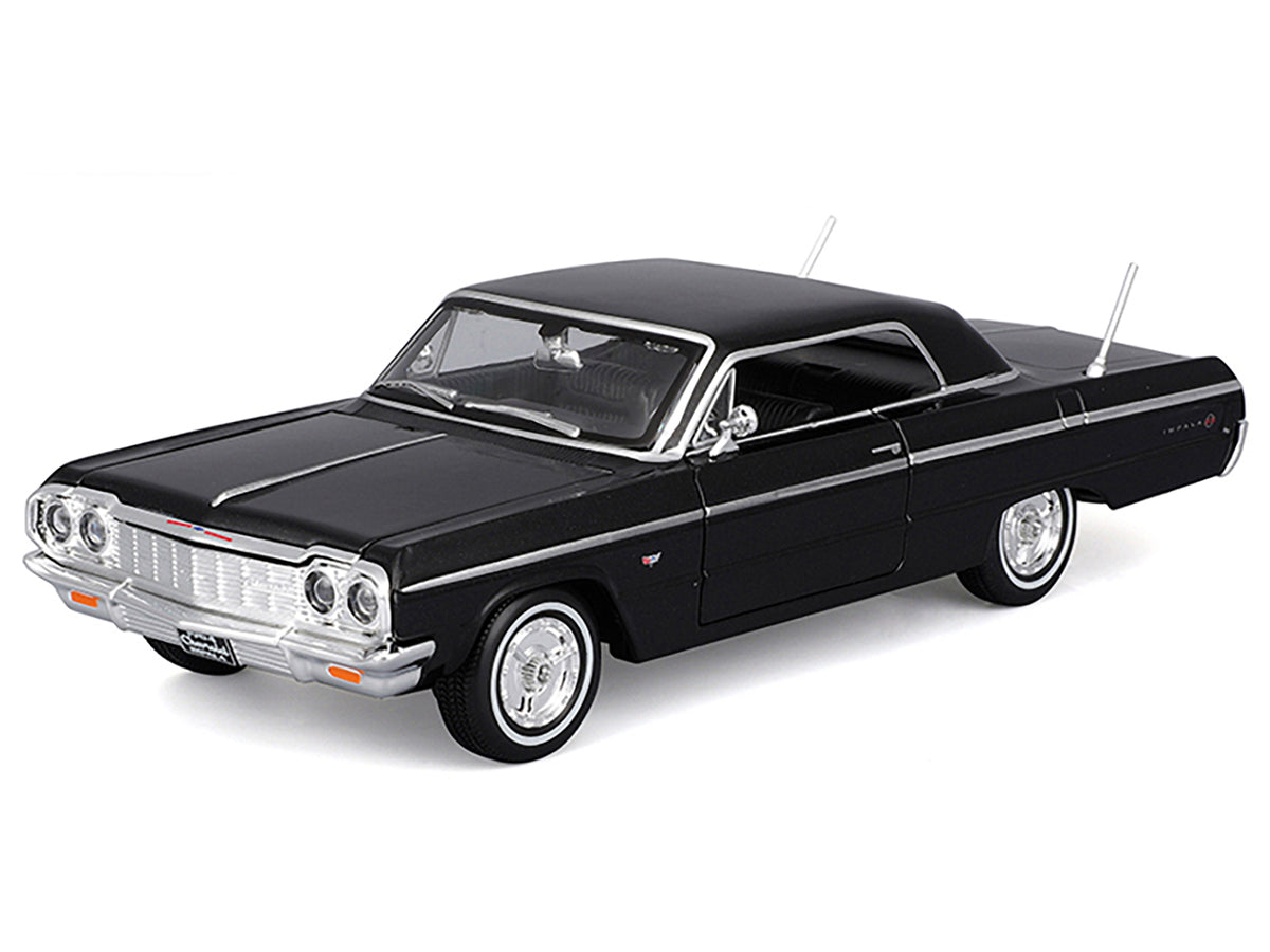 1964 Chevrolet Impala SS Black "Special Edition" Series 1/26 Diecast Model Car by Maisto - image 3