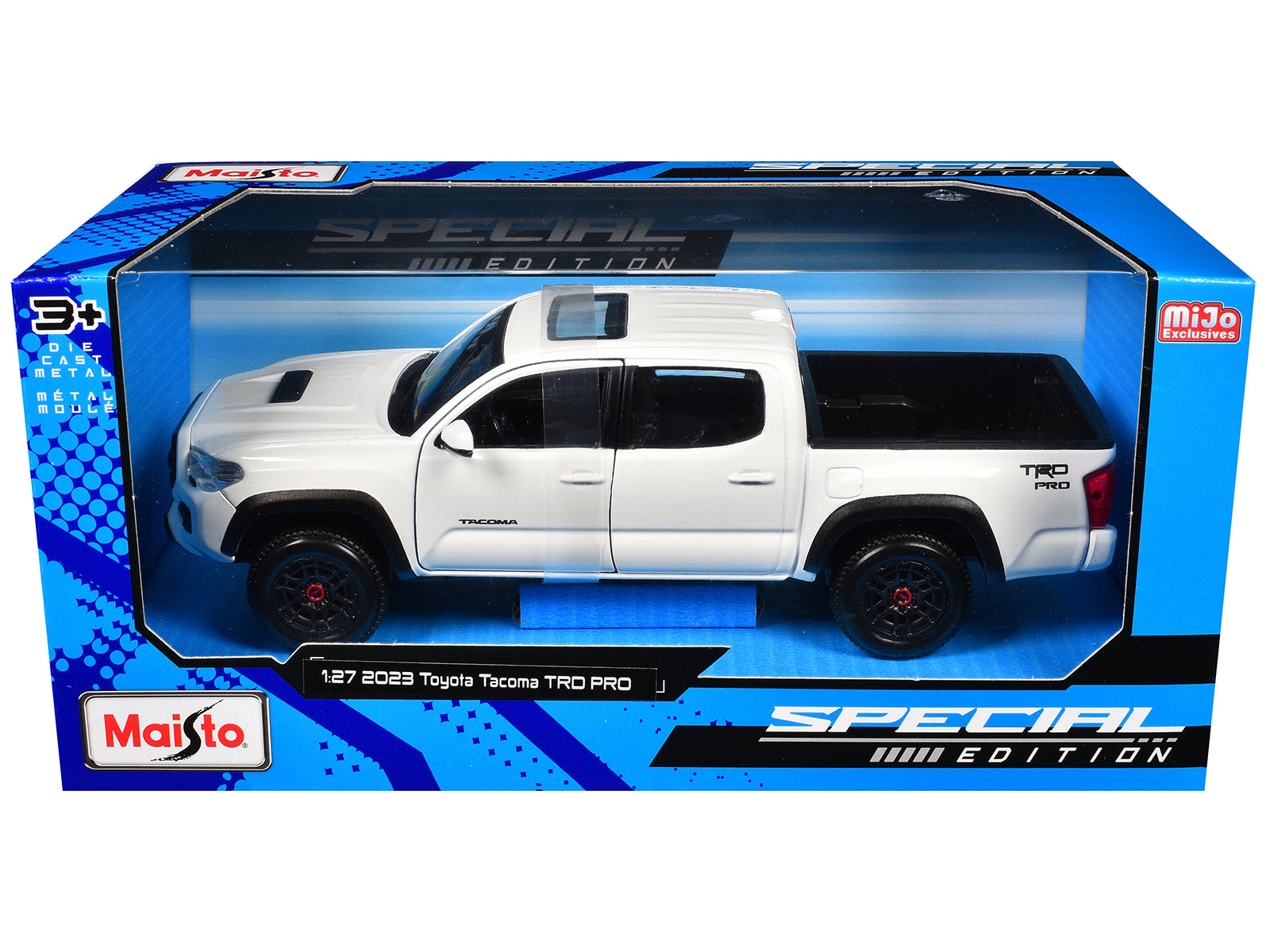 2023 Toyota Tacoma TRD PRO Pickup Truck White with Sunroof "Special Edition" Series 1/27 Diecast Model Car by Maisto - image 3