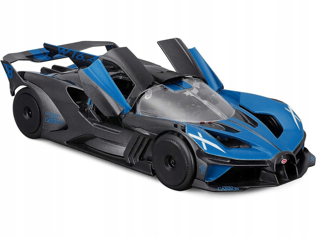 Bugatti Bolide Blue and Black Metallic "Special Edition" Series 1/24 Diecast Model Car by Maisto - image 2