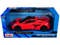 2025 Chevrolet Corvette ZR1 Coupe Red with Carbon Top "Special Edition" Series 1/24 Diecast Model Car by Maisto
