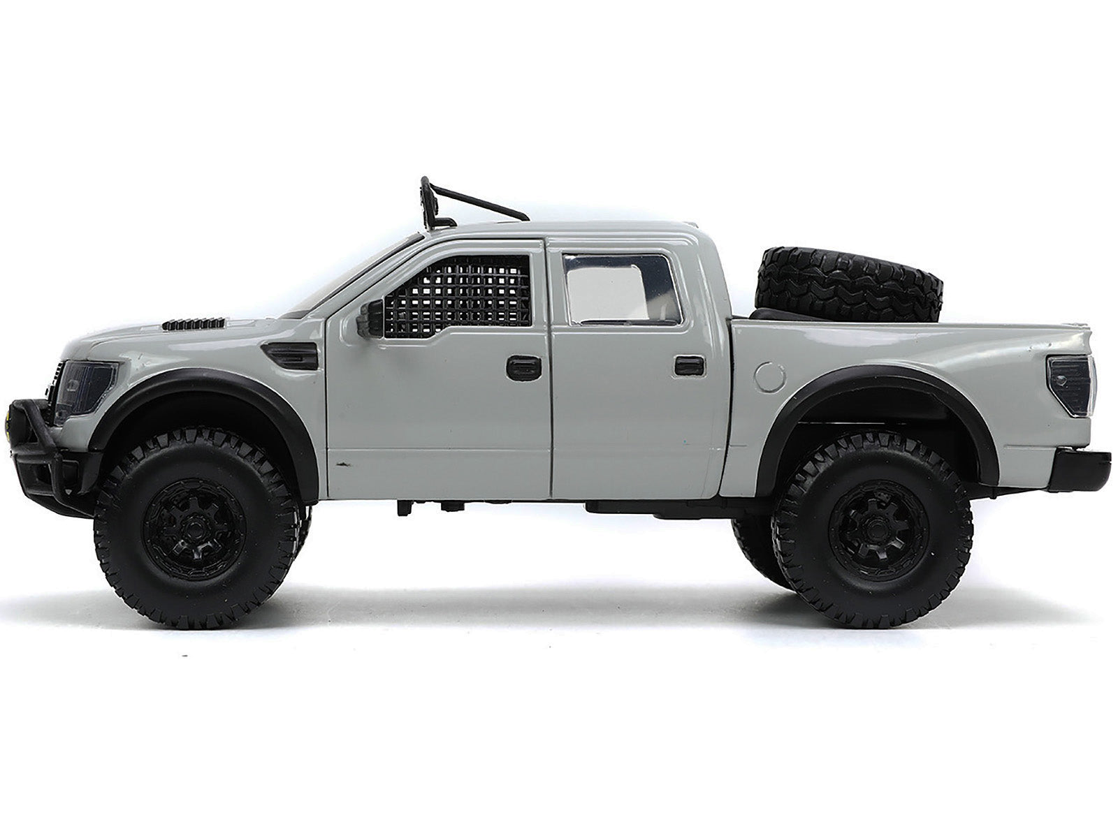 2011 Ford F-150 SVT Raptor Pickup Truck Light Gray with Extra Wheels "Just Trucks" Series 1/24 Diecast Model Car by Jada - image 4
