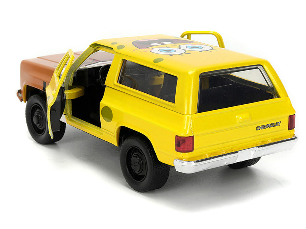 1980 Chevrolet K5 Blazer "SpongeBob Star" Livery Yellow "SpongeBob SquarePants" (1999-Current) TV Series "Hollywood Rides" Series 1/32 Diecast Model Car by Jada - image 4