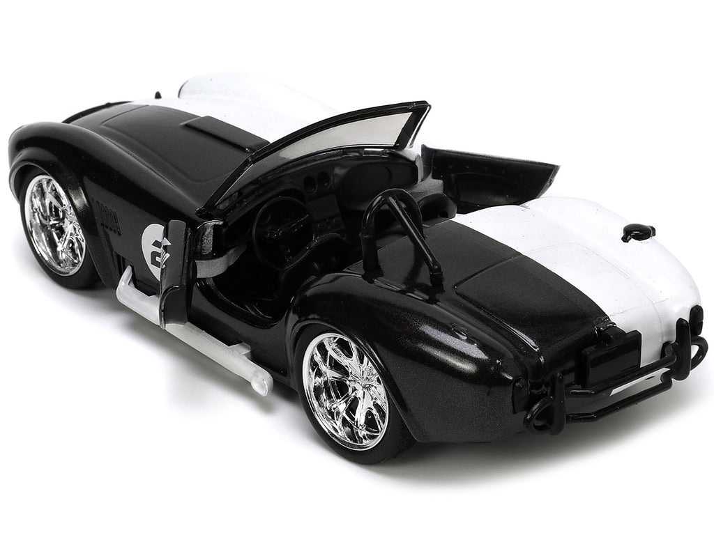 1965 Shelby Cobra 427 S/C #2 Black Metallic and White and Harvey Two-Face Diecast Figure "Batman" "Hollywood Rides" Series 1/32 Diecast Model Car by Jada - image 2