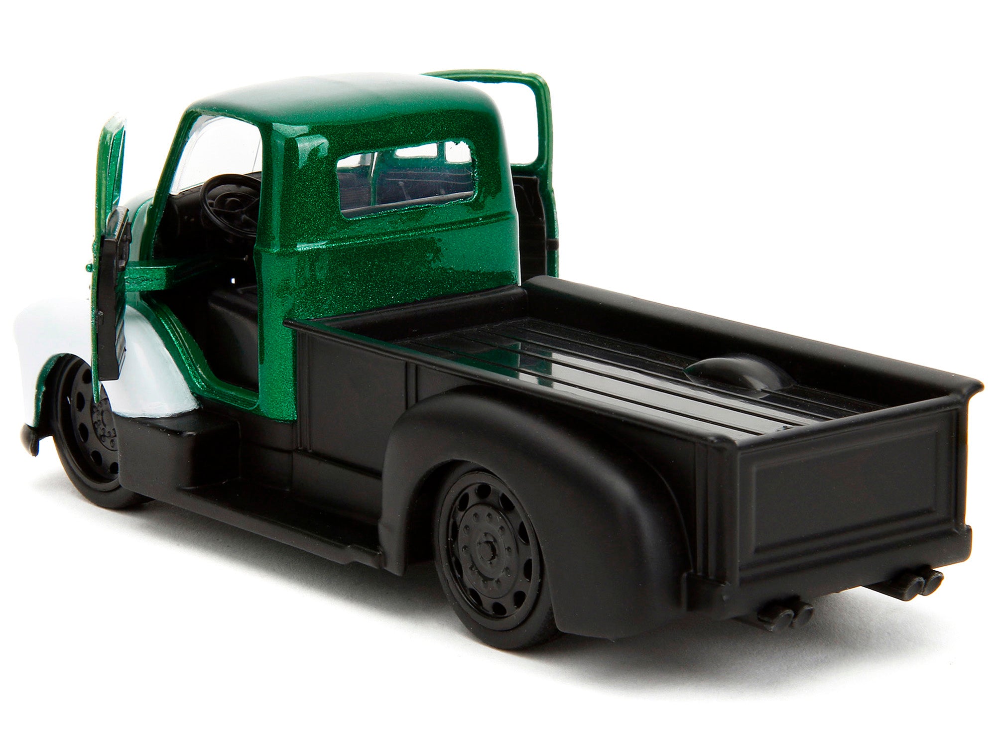 1952 Chevrolet COE Pickup Truck Green Metallic and Black and Green Lantern Diecast Figure "DC Comics" "Hollywood Rides" Series 1/32 Diecast Model Car by Jada - image 4