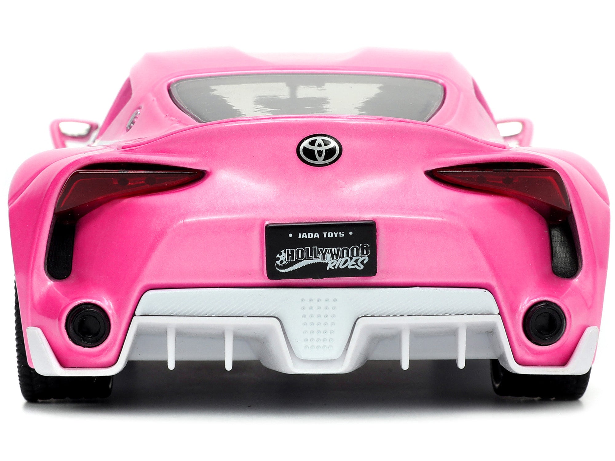 Toyota FT-1 Concept Pink Metallic and Pink Ranger Diecast Figurine "Power Rangers" "Hollywood Rides" Series 1/24 Diecast Model Car by Jada - image 5