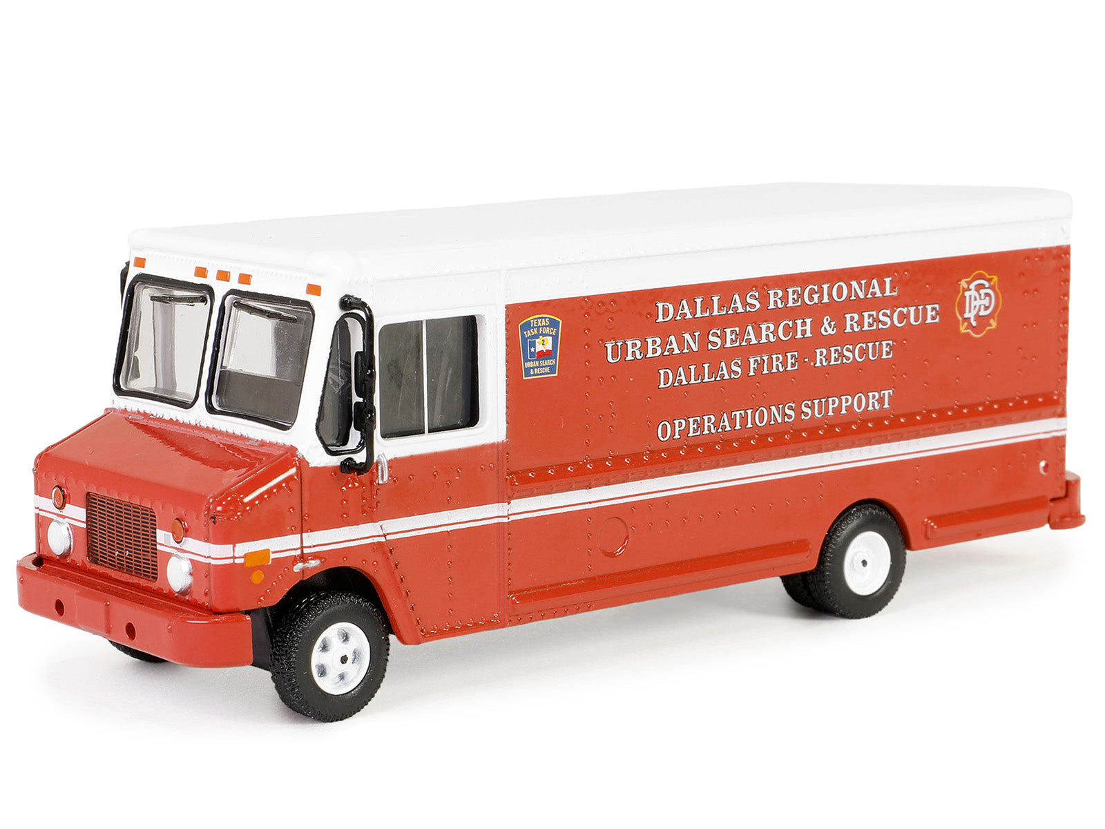 2019 Step Van "Dallas Regional Urban Search & Rescue - Dallas Fire Department Texas" Red with White Top "H.D. Trucks" Series 25 1/64 Diecast Model Car by Greenlight - image 2
