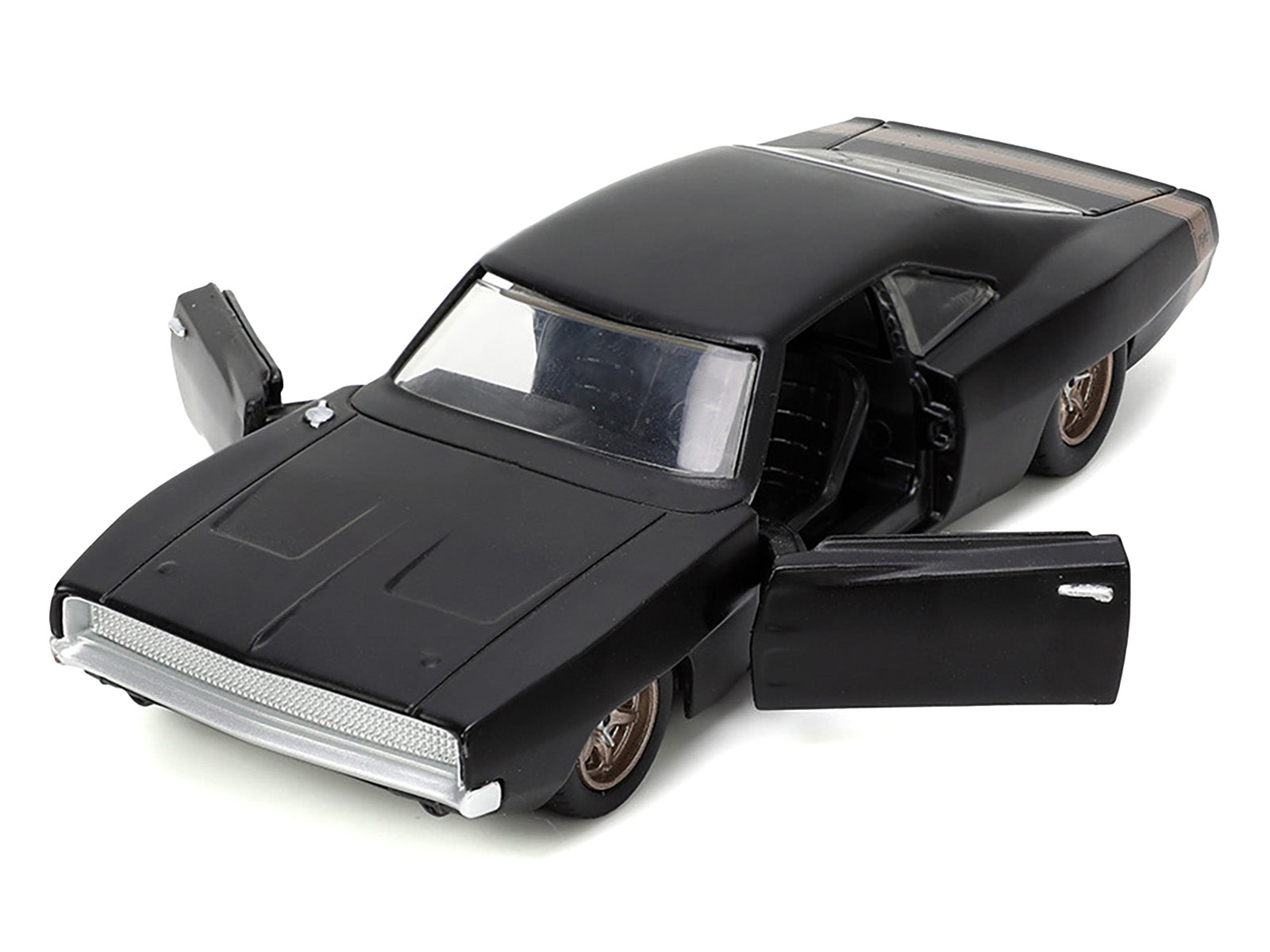 1968 Dodge Charger Widebody Matt Black with Bronze Tail Stripe "F9" (2021) Movie "Fast & Furious" Series 1/32 Diecast Model Car by Jada - image 2