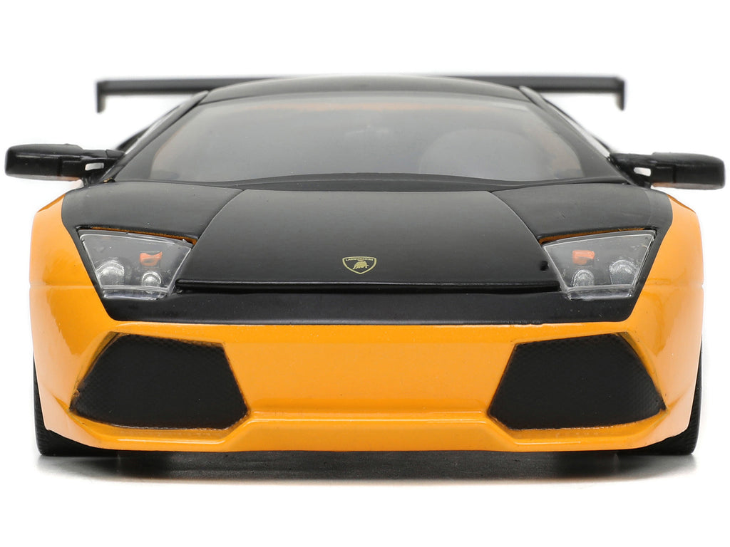 Lamborghini Murcielago LP 640 Yellow Metallic and Matt Black "Hyper-Spec" Series 1/24 Diecast Model Car by Jada - image 4
