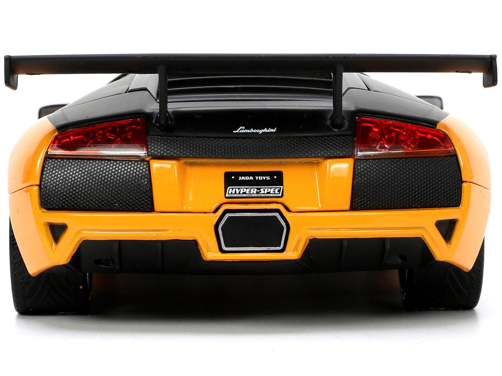 Lamborghini Murcielago LP 640 Yellow Metallic and Matt Black "Hyper-Spec" Series 1/24 Diecast Model Car by Jada - image 5