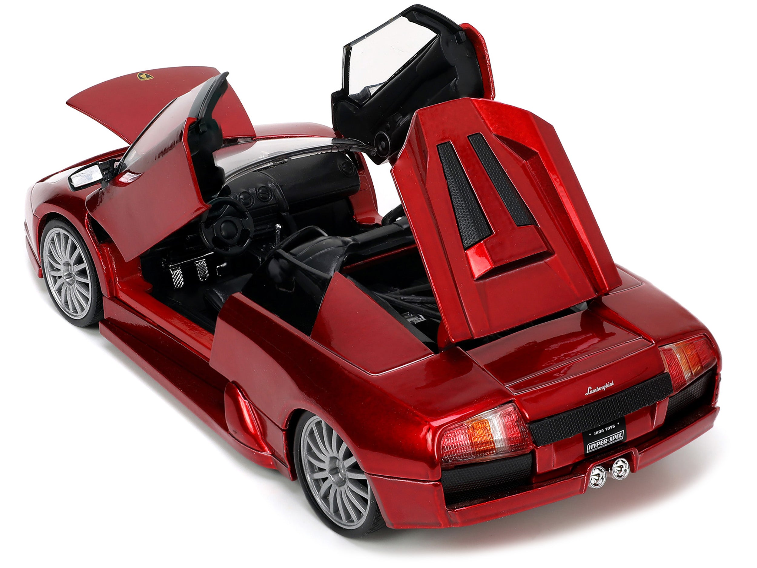 Lamborghini Murcielago Roadster Red Metallic "Hyper-Spec" Series 1/24 Diecast Model Car by Jada - image 3