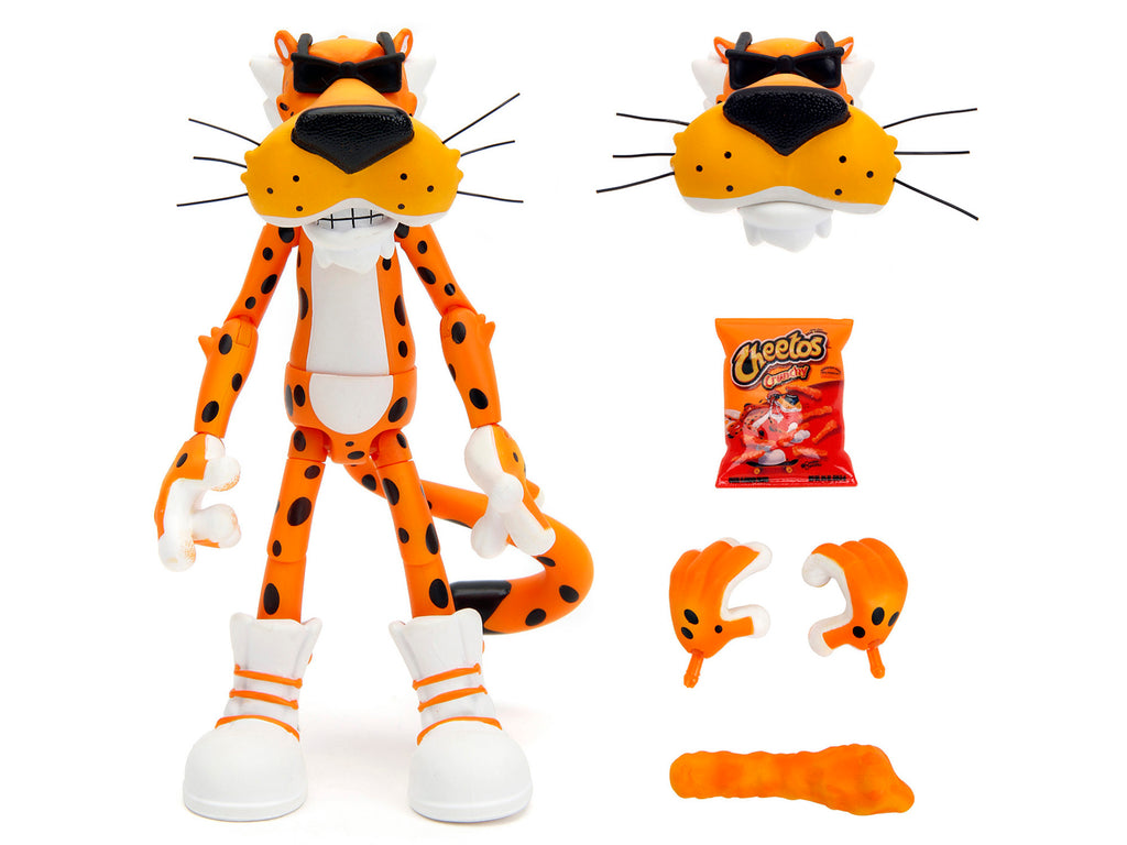 Chester Cheetah 5.5" Figure with Accessories and Alternate Head and Hands "Cheetos Crunchy" model by Jada - image 2