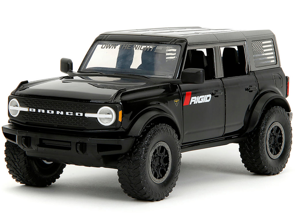 2021 Ford Bronco Badlands Black "Rigid" with Extra Wheels "Just Trucks" Series 1/24 Diecast Model Car by Jada - image 2