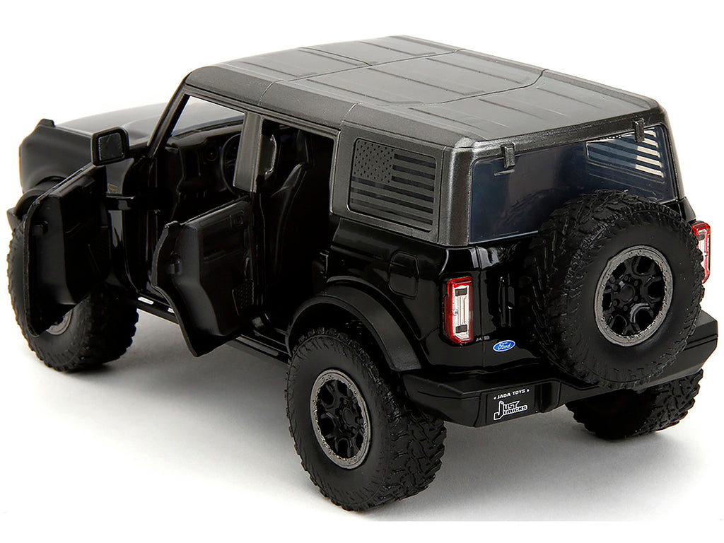 2021 Ford Bronco Badlands Black "Rigid" with Extra Wheels "Just Trucks" Series 1/24 Diecast Model Car by Jada - image 4