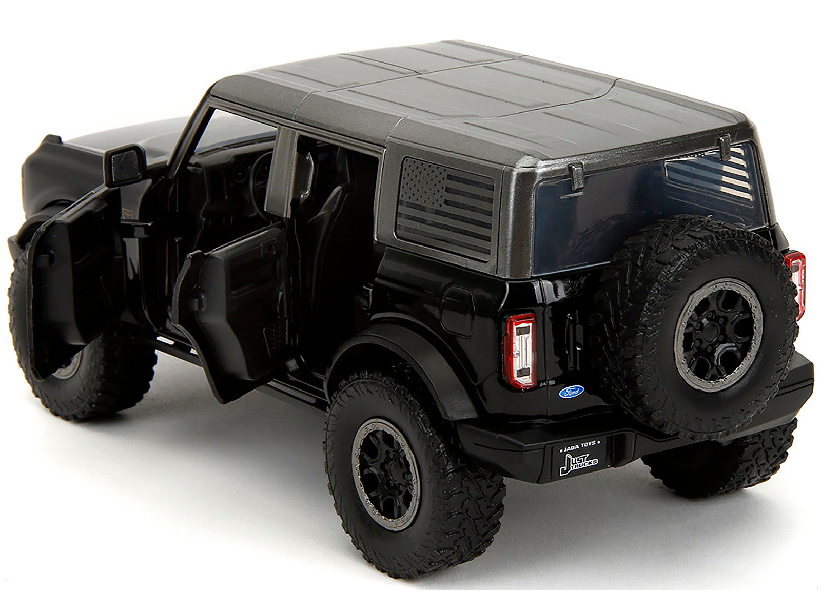 2021 Ford Bronco Badlands Black "Rigid" with Extra Wheels "Just Trucks" Series 1/24 Diecast Model Car by Jada - image 4