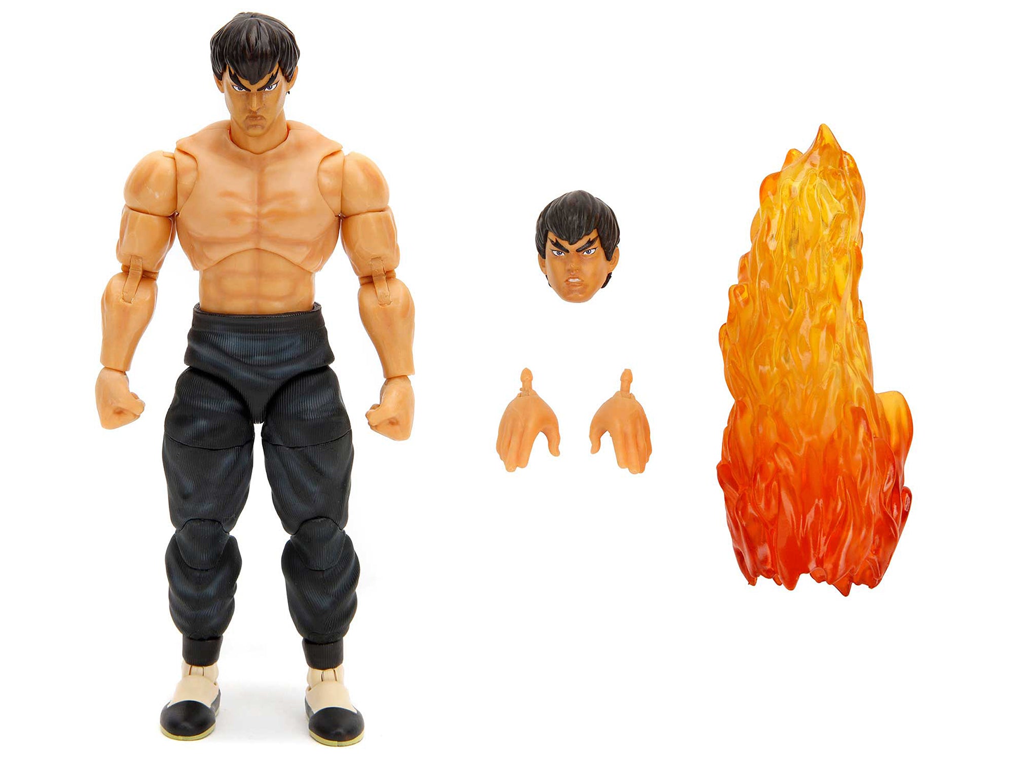 Fei Long 6" Moveable Figure with Accessories and Alternate Head and Hands "Ultra Street Fighter II: The Final Challengers" (2017) Video Game model by Jada - image 2
