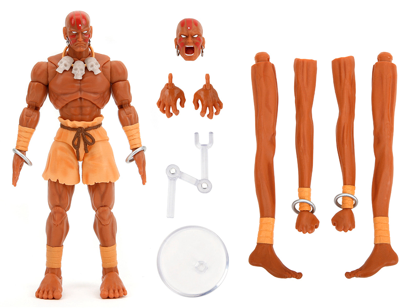 Dhalsim 6" Moveable Figure with Alternate Head and Limbs "Ultra Street Fighter II: The Final Challengers" (2017) Video Game Model by Jada - image 2