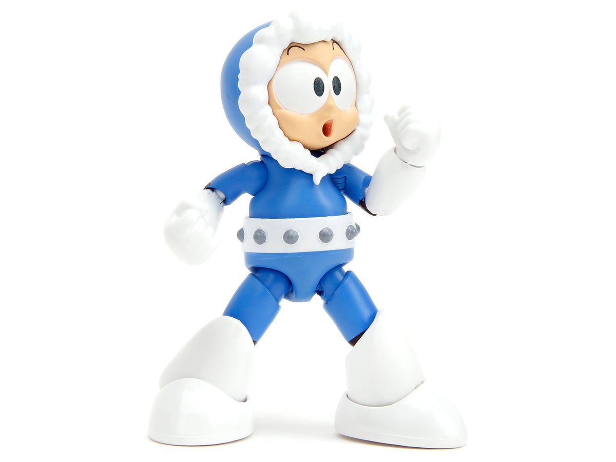 Ice Man 4" Moveable Figure with Accessories and Alternate Head and Hands "Mega Man" (1987) Video Game model by Jada - image 2