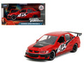 Mitsubishi Lancer Evolution IX Red with Graphics "The Fast and the Furious: Tokyo Drift" (2006) Movie "Fast & Furious" Series 1/32 Diecast Model Car by Jada
