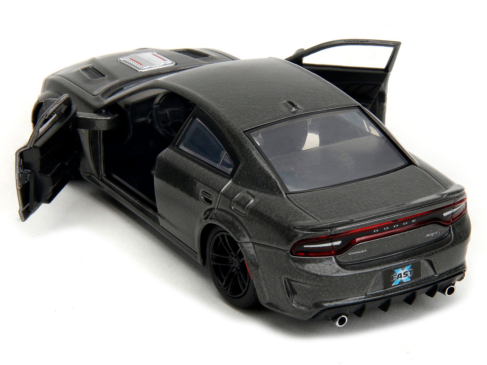 2021 Dodge Charger SRT Hellcat Gray Metallic "Fast X" (2023) Movie "Fast & Furious" Series 1/32 Diecast Model Car by Jada - image 4