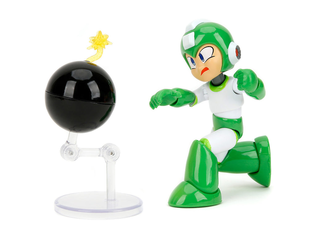 Hyper Bomb 4.5" Moveable Figure with Accessories and Alternate Head and Hands "Mega Man" (1987) Video Game Model by Jada - image 3