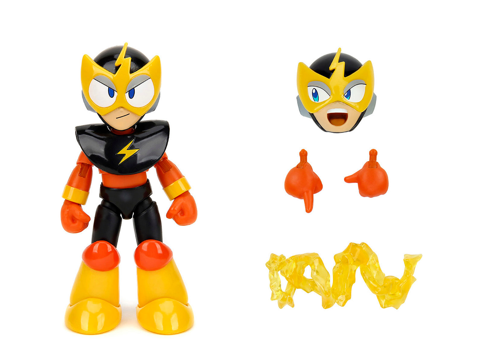 Elec Man 4.5" Moveable Figure with Accessories and Alternate Head and Hands "Mega Man" (1987) Video Game Model by Jada - image 2