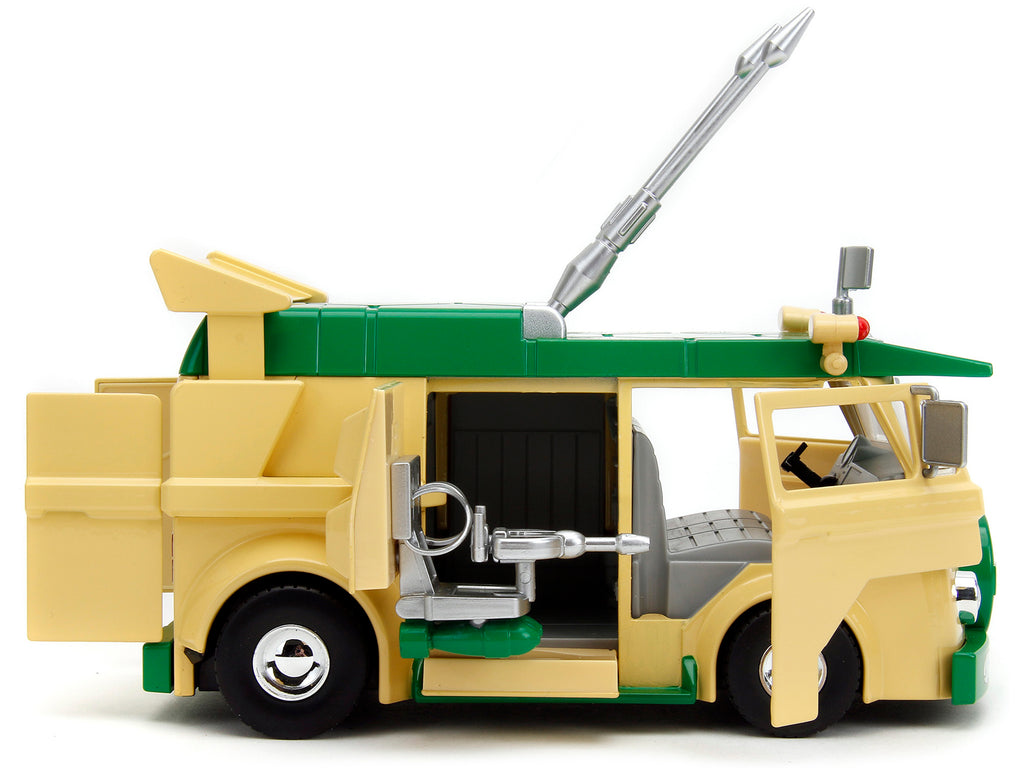 Party Wagon Green and Beige and Donatello Diecast Figure "Teenage Mutant Ninja Turtles" "Hollywood Rides" Series Diecast Model by Jada - image 4