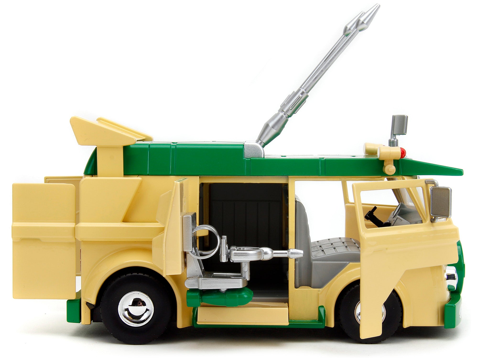 Party Wagon Green and Beige and Donatello Diecast Figure "Teenage Mutant Ninja Turtles" "Hollywood Rides" Series Diecast Model by Jada - image 4