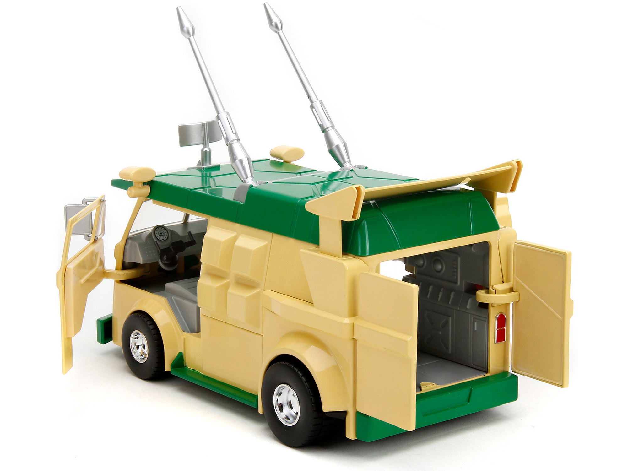 Party Wagon Green and Beige and Donatello Diecast Figure "Teenage Mutant Ninja Turtles" "Hollywood Rides" Series Diecast Model by Jada - image 5