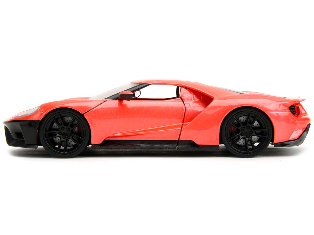 2017 Ford GT Light Red Metallic with Black Stripe "Pink Slips" Series 1/24 Diecast Model Car by Jada - image 3