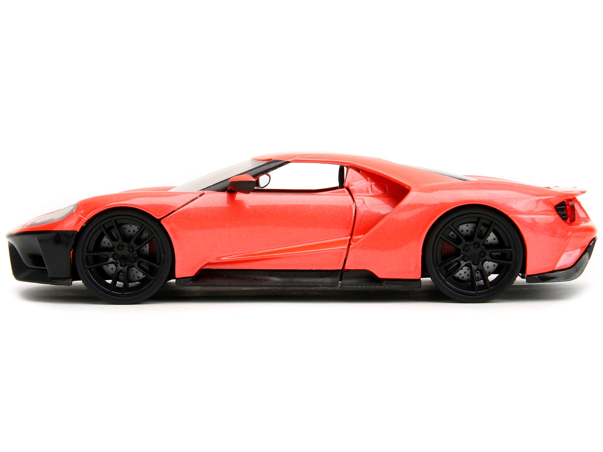 2017 Ford GT Light Red Metallic with Black Stripe "Pink Slips" Series 1/24 Diecast Model Car by Jada - image 3