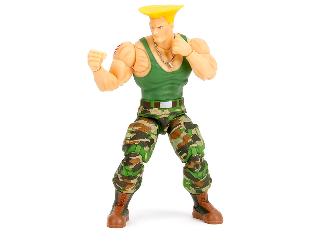 Guile 6" Moveable Figure with Accessories and Alternate Head and Hands "Ultra Street Fighter II: The Final Challengers" (2017) Video Game Model by Jada - image 3