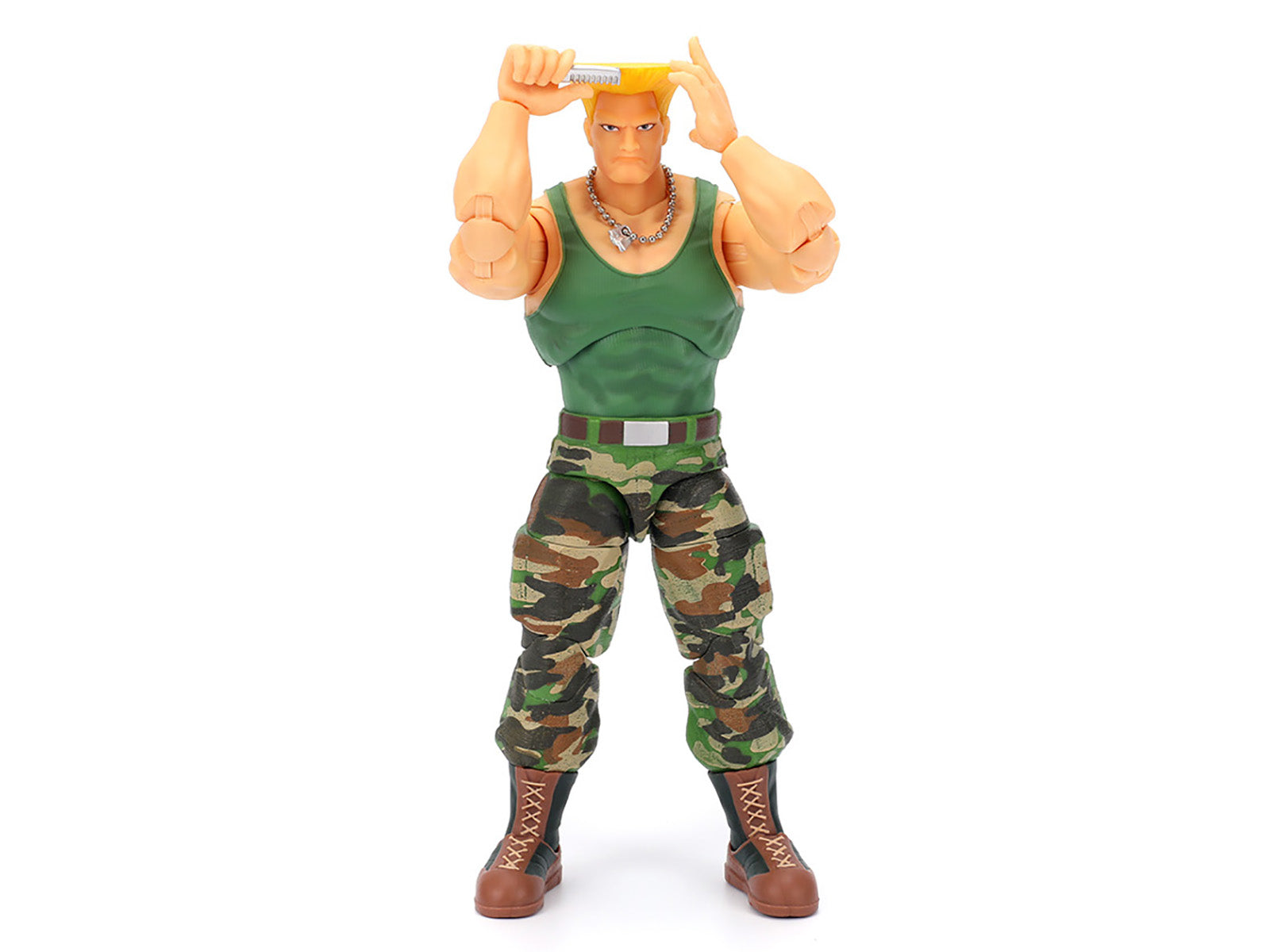 Guile 6" Moveable Figure with Accessories and Alternate Head and Hands "Ultra Street Fighter II: The Final Challengers" (2017) Video Game Model by Jada - image 4