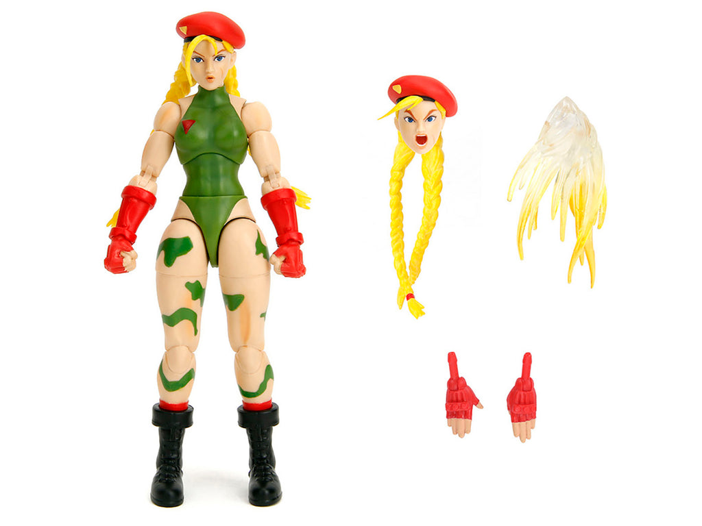 Cammy 6" Moveable Figure with Accessories and Alternate Head and Hands "Ultra Street Fighter II: The Final Challengers" (2017) Video Game Model by Jada - image 2