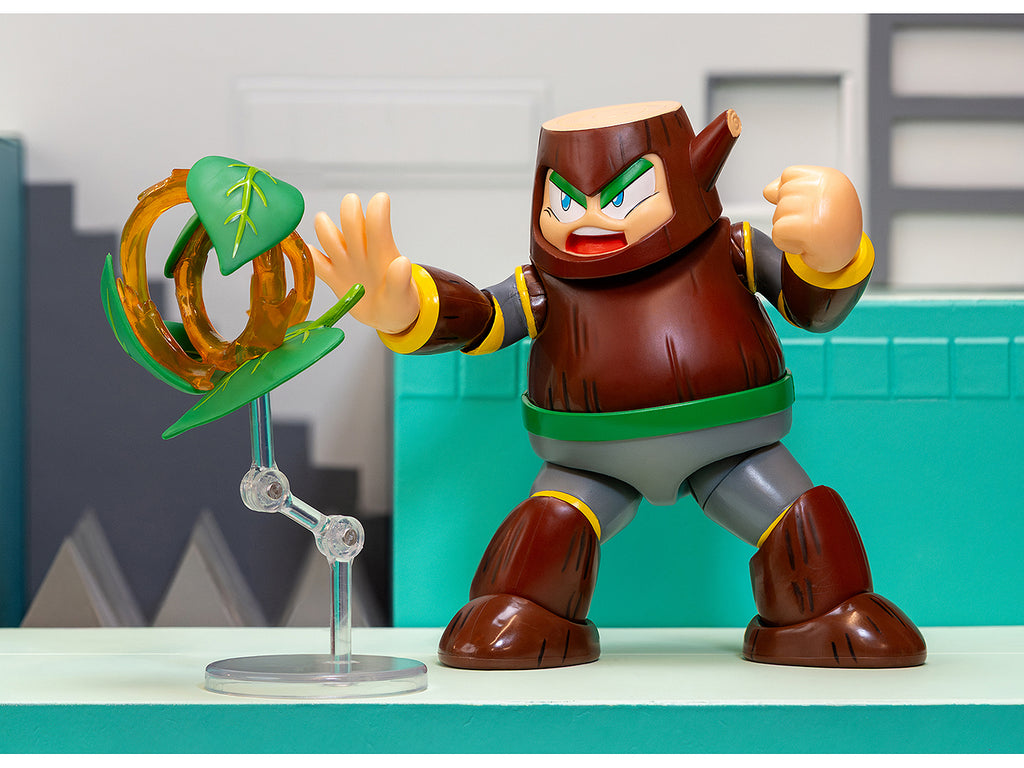 Wood Man 5" Moveable Figure (Deluxe Version) with Accessories and Alternate Head and Hands "Mega Man" (1987) Video Game Model by Jada - image 3