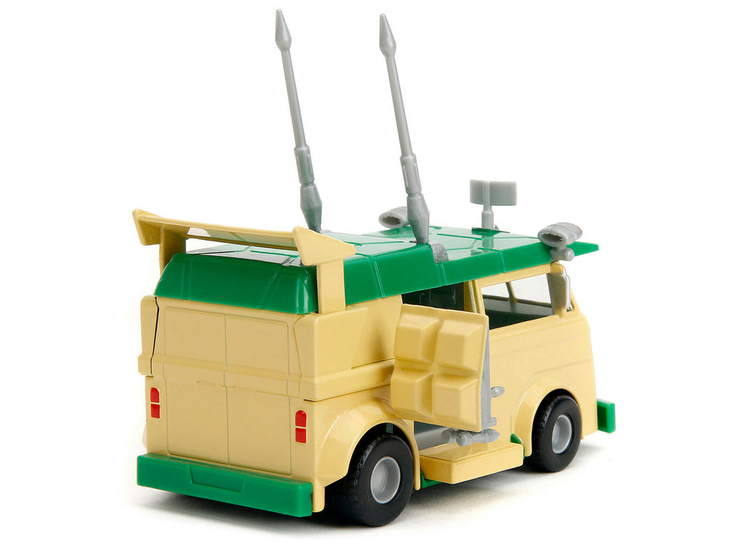 Party Wagon Green and Beige "Teenage Mutant Ninja Turtles" "Hollywood Rides" Series Diecast Model Car by Jada - image 4
