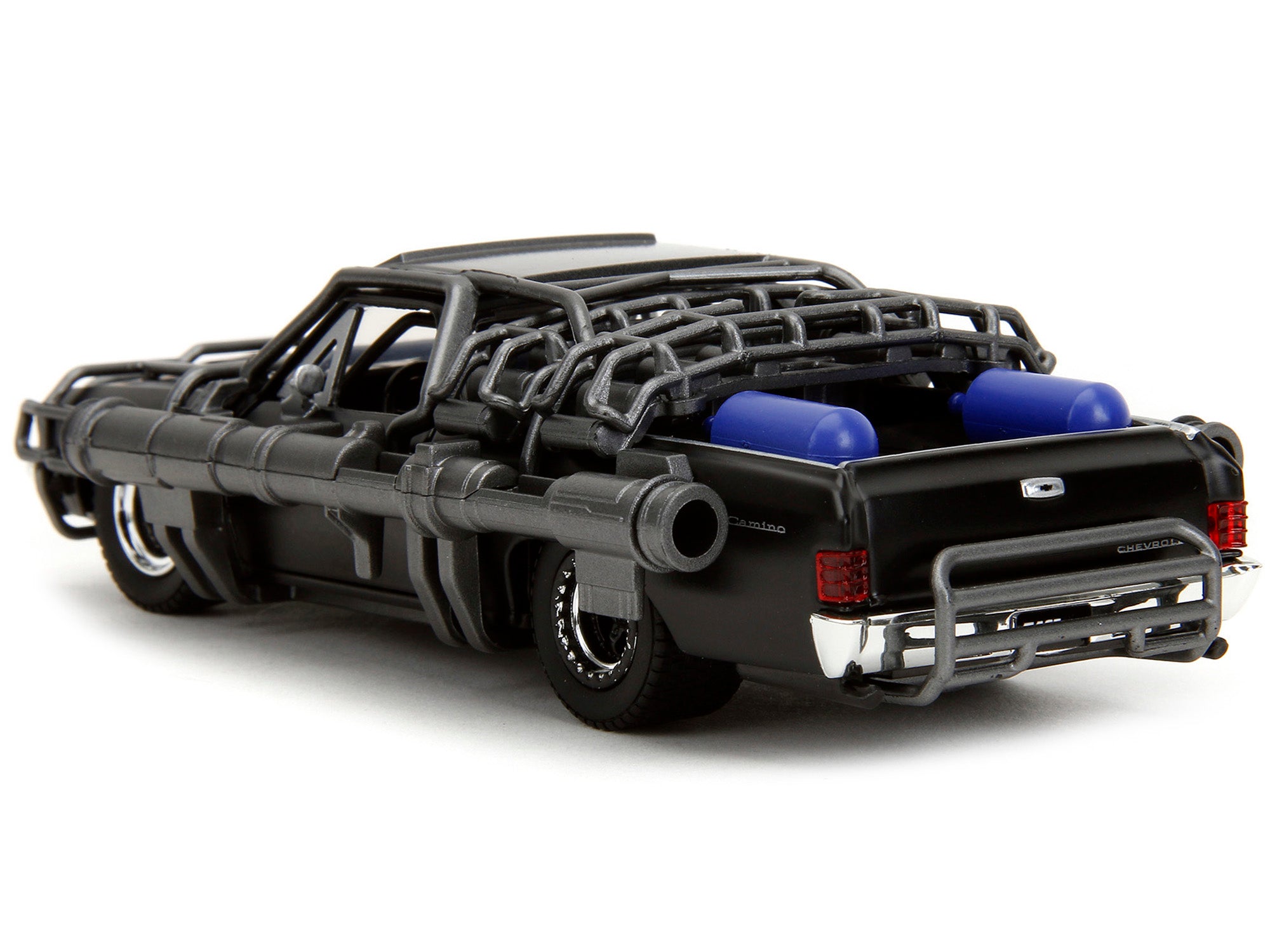 1967 Chevrolet El Camino with Cannons Matt Black "Fast X" (2023) Movie "Fast & Furious" Series 1/32 Diecast Model Car by Jada - image 3